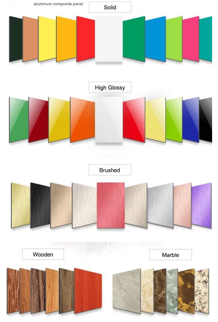 Waterproof Anti Scratch Wood Grain Aluminum Composite Panel For Energy Efficiency Exceptional Heat Insulation