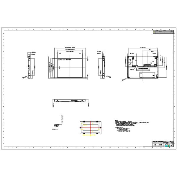 INNOLUX LCD Panel G057VCE-TH1 5.7'' TFT LCD Display With 640*480 Resolution
