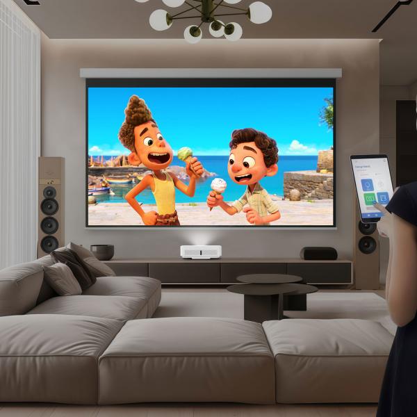 Quality 4200 Lumens UST Laser Projector High Contrast Commercial Ultra Short Throw Projector for sale