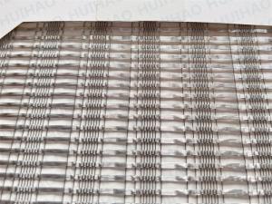 Buy cheap Silver Coated Ss Wire Mesh Glass Panels Exterior Interior Facade product