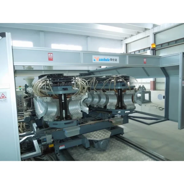 HDPE PP Double Wall Corrugated Pipe Line 1300kg/h Capacity