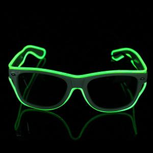 Buy cheap Multi-Color Full Frame EL Wire Sunglasses Light Up Glow Sunglasses For Concerts, Party, Night Clubs product