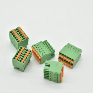 China Screwless 3.5mm pitch pluggable spring clamp terminal block HEADER on sale