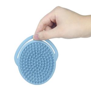 Buy cheap Baby Silicone Products， Food Grade Silicone Hair Shampoo Massage Brush Eco Friendly product