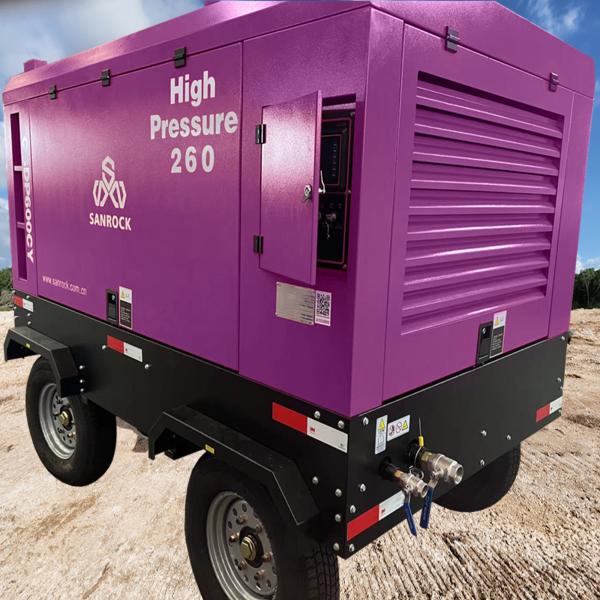 Portable Screw Air Compressor Capacity 16m3/min Diesel Air Compressor Two Stage Screw Air Compressor