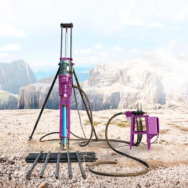 Portable Bucket DTH Drilling Rig Machine SRQD70 Mining Borehole Rotary Drilling Rig