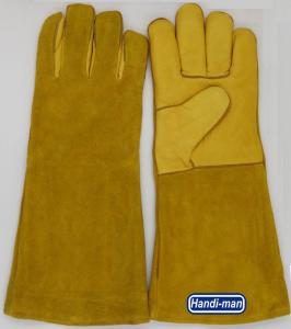 China 16 inch Split Leather Safety Welding Gloves on sale