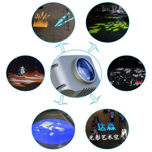 400 W Beam Angle 10-30 Degree Indoor Outdoor Gobo Logo Projector For Large Scale Building