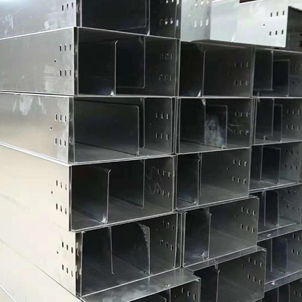 Easy Install HDG Tray , 50mm Galvanised Cable Tray Thickness Customized