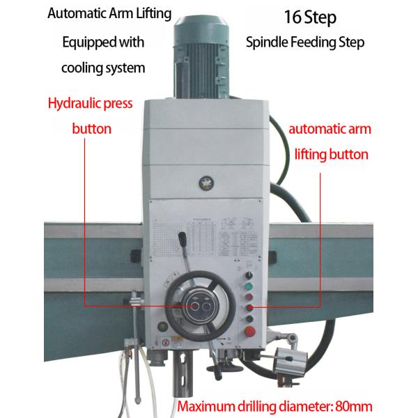 Radial Drilling Machine Z3063 Manual Feed Hydraulic Speed Change 50mm Drilling Diameter Radial Drill