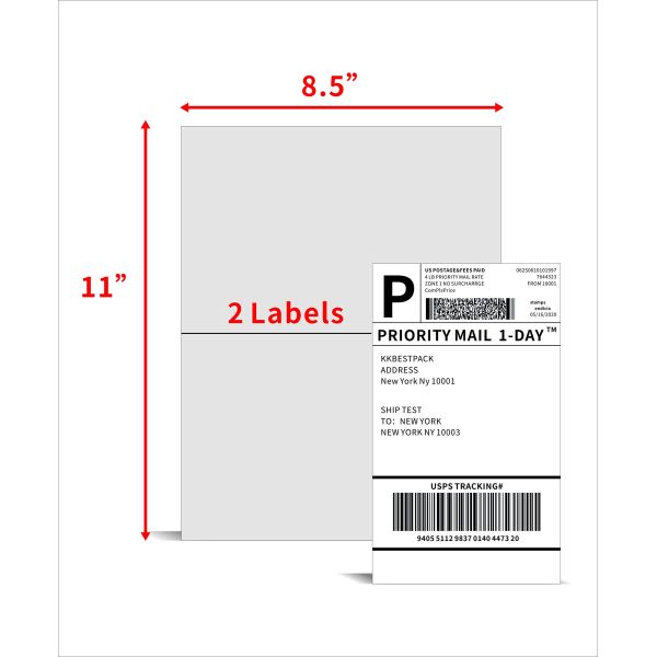 Waterproof Customizable A4 Label Stickers with Strong Adhesive for Inkjet and Laser Printers