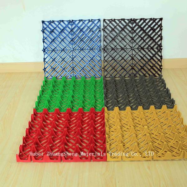 3.9mmChina Multi-Purpose PP Modular Suspended Splicing Plastic Flooring Anti-Skid Plastic Sports Flooring factory