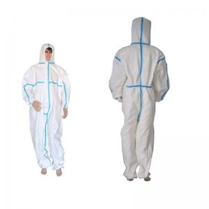 Buy cheap Industrial Disposable Protective Gear Suit With Elastic Waist Durable Anti-Dust & Anti-Static product