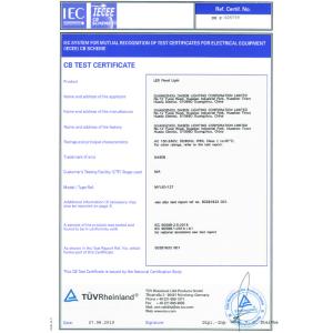 Guangzhou Dasen Lighting Corporation Limited Certifications