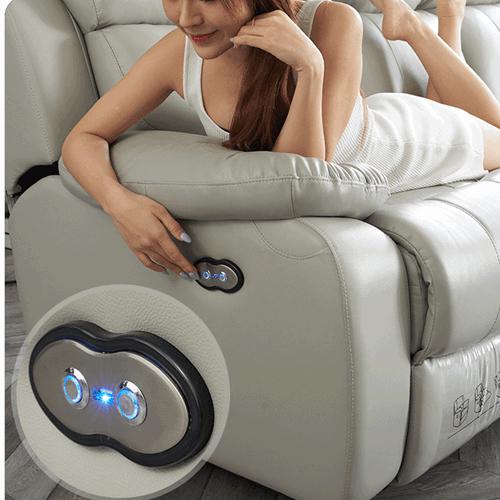 BN Leather Smart Sofa Capsule Home Theater Modern Minimalist Functional Sofa with L Shape Combination Electric Recliner