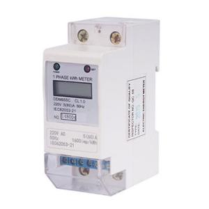 China DDS155 Single Phase DIN Rail Electric Meter with RS485 Interface on sale