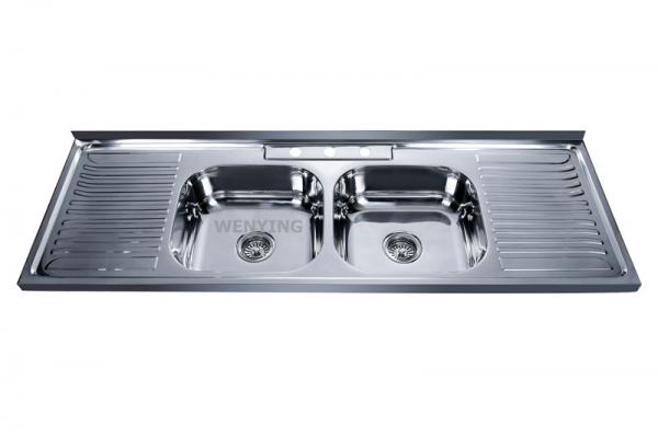 Quality kitchens countertop wash basin price in india  stainless steel working table for sale