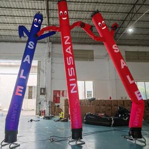 Custom Logo Advertising Inflatable Sky Dancer Balloons Wacky Waving Man
