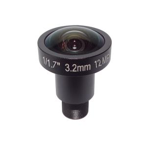 Buy cheap 1/1.7&quot; 3.2mm 12Megapixel CS mount 160degree wide angle lens, 4K lens for security CCTV IP cameras product