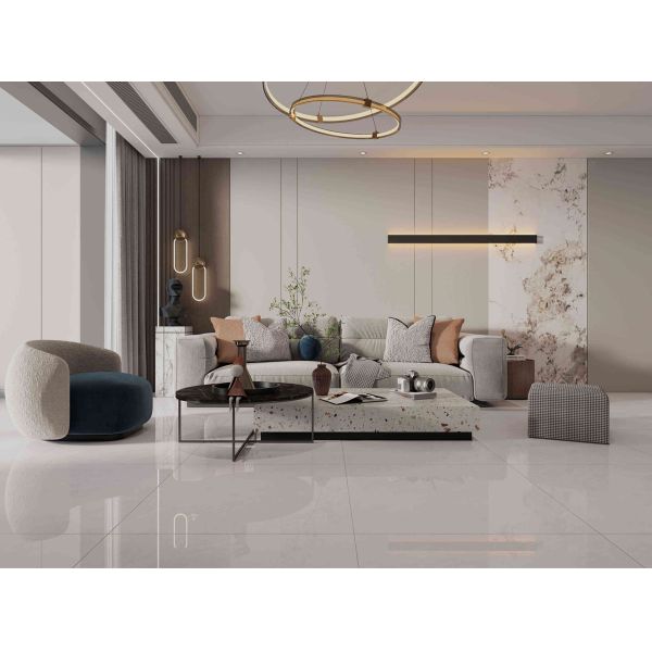 Inside Floor Firebrick Gray 800x800mm Marble Polished Glazed Porcelain Tiles For Building And Apartment