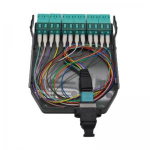 China Density Modular Design LC Fiber Optic MTP/MPO-LC Converter Cassette for Patch Cord on sale