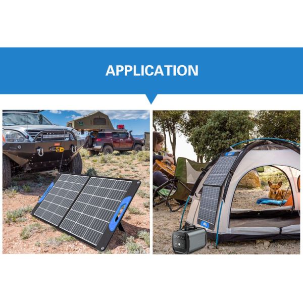 Mono Solar Energy Panel Folded Flexible 120W With Double Glass