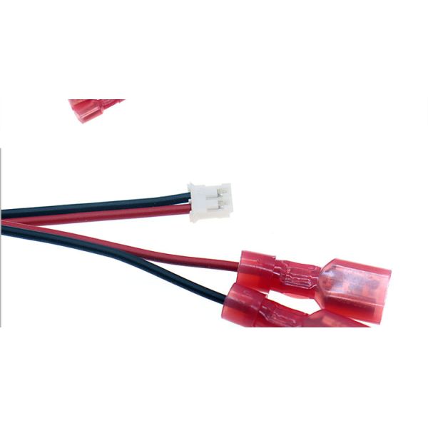 Custom JST PH SH ZH XH MX 2 3 4 5 6 7 8 Pin Connector to 6.3mm Spade Terminal Cable