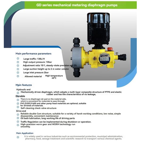 Plastic Pneumatic Diaphragm Metering Pumps QBY Engineering QBY-25 QBK-25