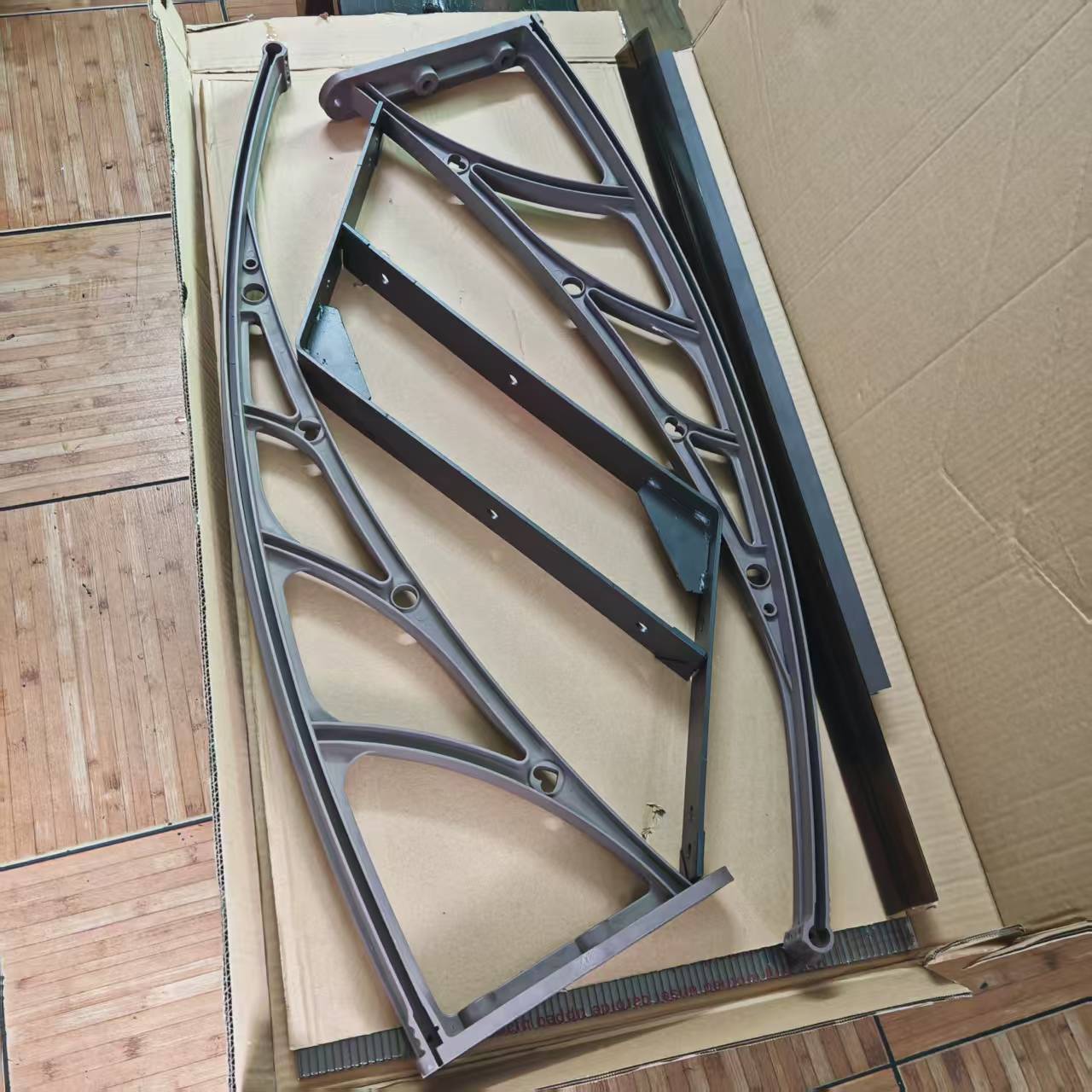 Transparent Polycarbonate solid sheet Roofing Plastic Bracket Lawn Mower Canopy Easy install