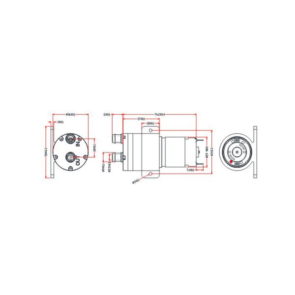 Sovoflo 12V Brushless DC Pump High-quality high-flow self-priming pump Micro high-pressure pump Small booster pump