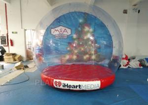 China Custom Inflatable Snow Globe Photo Booth / Blow Up Christmas Globe on sale