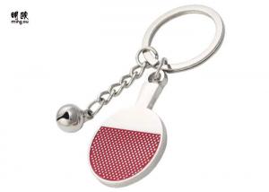 Buy cheap Billiards Design Metal Key Ring With Racket And Ball , Customized Color product