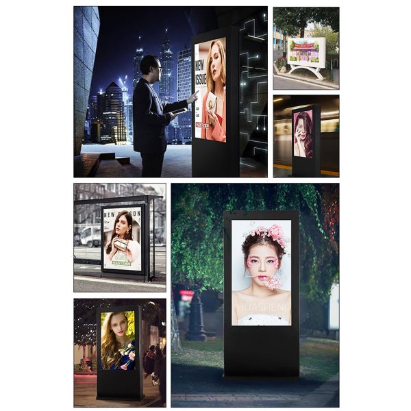 65 Inch 2000nits Outdoor LCD Digital Signage Waterproof Lcd Display