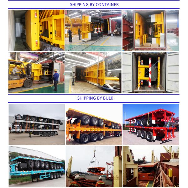 40-80 Tons Skeletal Semi Trailer 1x40ft 2x20ft