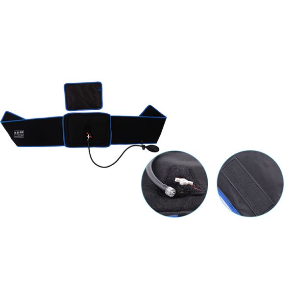 ISO13485 Black PVC Ice Gel Pack For Back Cold Compression Wrap