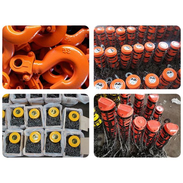 0.5 Ton Small Size Hand Chain Block Lifting Chain Hoist Standard Lifting Height 2.5m
