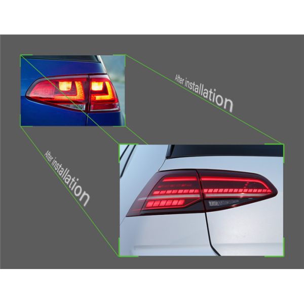 3 Inch LED Car Tail Lights Volkswagen Model Vw LED Replacement Golf 7