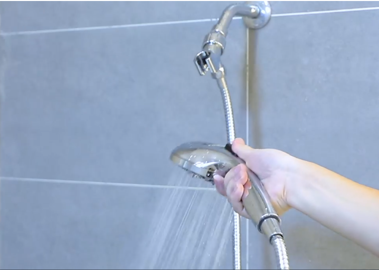 High-Pressure Handheld Shower Head With 9 Spray Settings, 69-Inch Flexible Hose With Adjustable Bracket, Brushed Nickel Finish