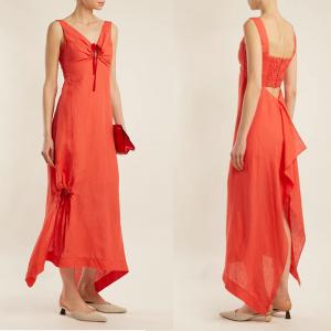 Buy cheap Women Clothing Summer Sleeveless With V neck Linen Maxi Dresses For Ladies product