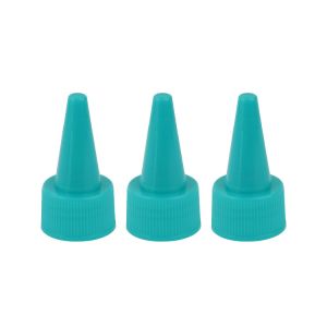 Turquoise Plastic Squeeze Bottle Tops Pointed Nozzle Bottle Twist Bottle Cap