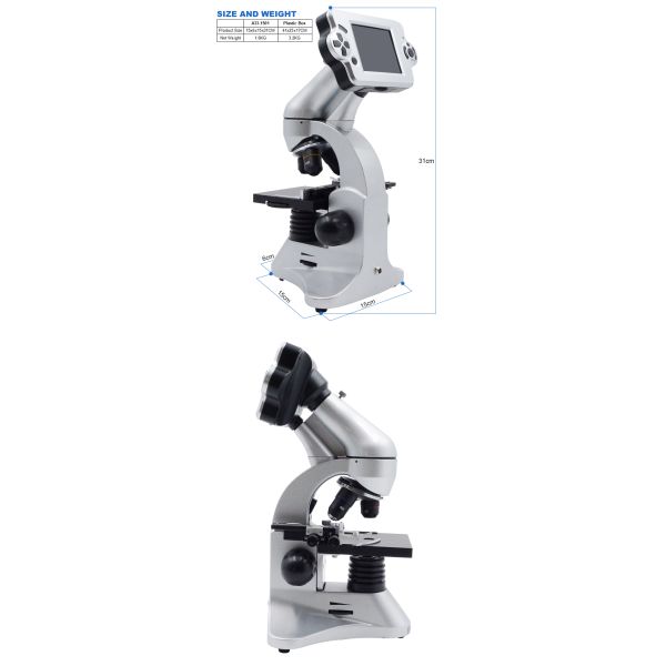 40x - 640x A33.1501 Stereo Optical Microscope LED Digital Microscope With LCD Screen Kit