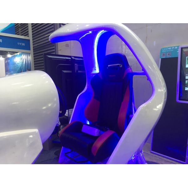 Electric Cylinder Virtual Reality Driving Simulator With Deepoon VR Glasses And Interactive Games