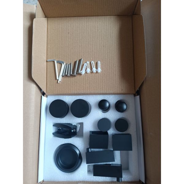 High Quality Frameless Satin Gold Sliding Door Fitting Shower Door Hardware Kit