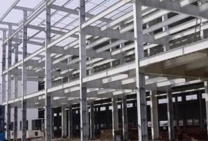 Buy cheap Q345B H Section Car Garage Steel Frame For Commercial Center / Aircraft Hangars product