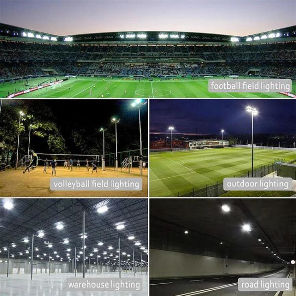 led flood light with led spot stadium light 100W 500W 1000W 1200W IP65 Waterproof CE ROHS TUV ETL 3000K 6000K