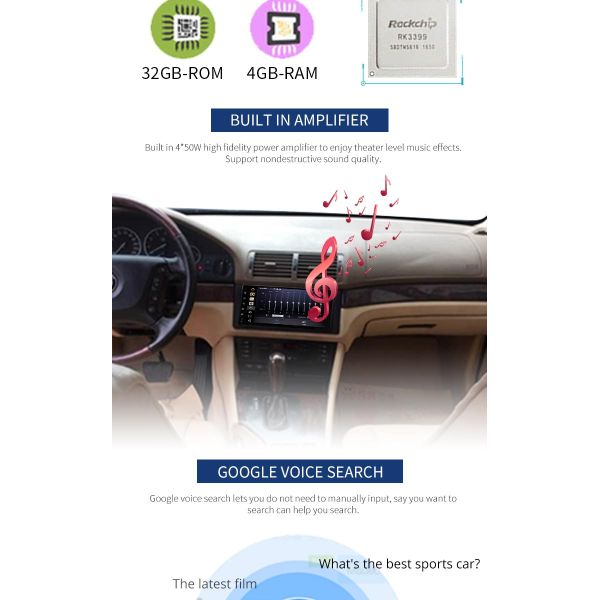 Car DVD 9" HD Touch Screen Bmw E39 Dvd Navigation Player MP5 High Resolution