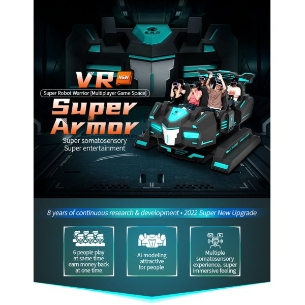 6 Seats Roller Coaster Virtual Reality Simulator 3d Vr Motion Chair For Amusement Park