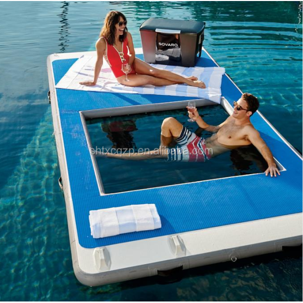 Inflatable Floating Swimming Pool With Net for Yacht Inflatable Water Park Games
