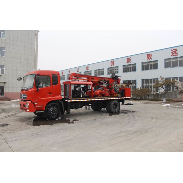 300m Depth Pile Drilling Machine / Deep Water Well Mud Pump Rock Drilling Rig