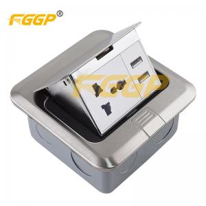 China FGGP Network Usb Pop Up Floor Socket Electrical Flush Floor Outlet Cover on sale